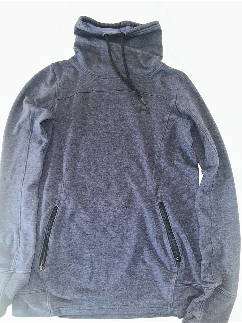 Under Armour Heathered Navy Funnel Neck Pullover